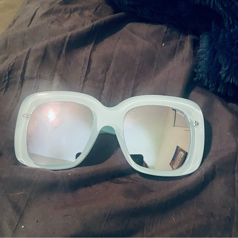 Quay Australia Icey Oversized Mint Sunglasses